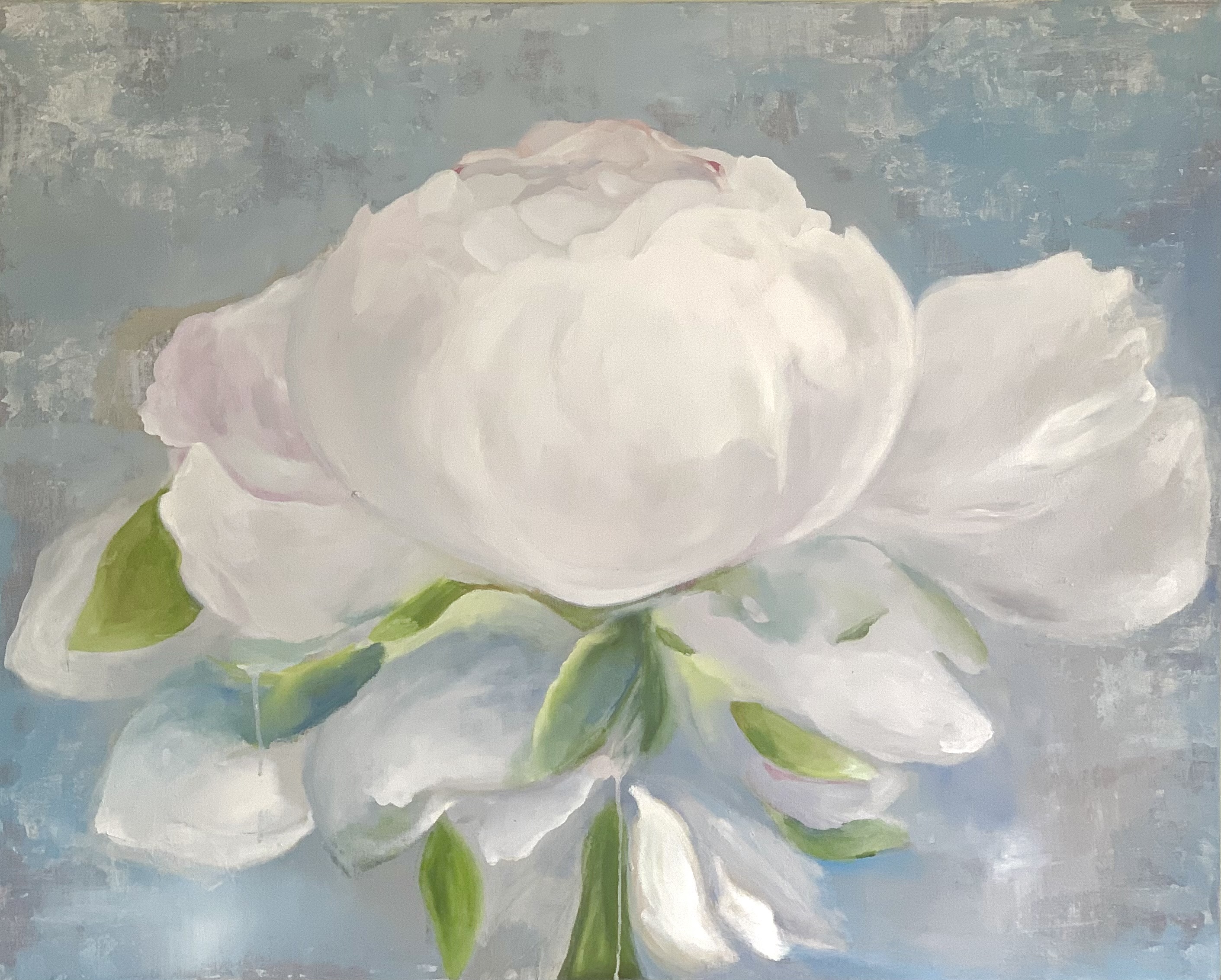 Delicate peony 🌸 oil on canvas 80*100 