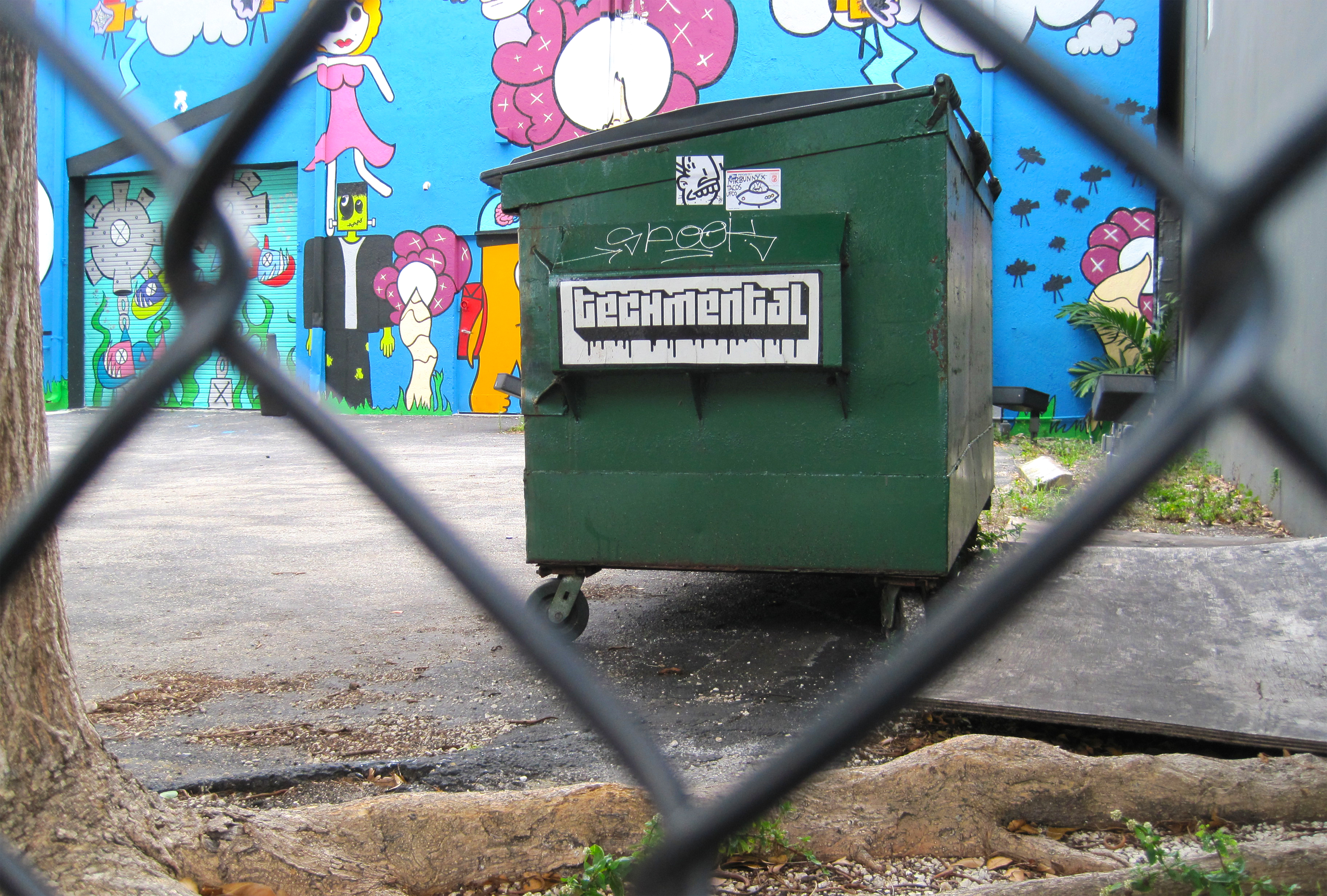 TechMental Sticker Art / Wynwood Art District / Miami