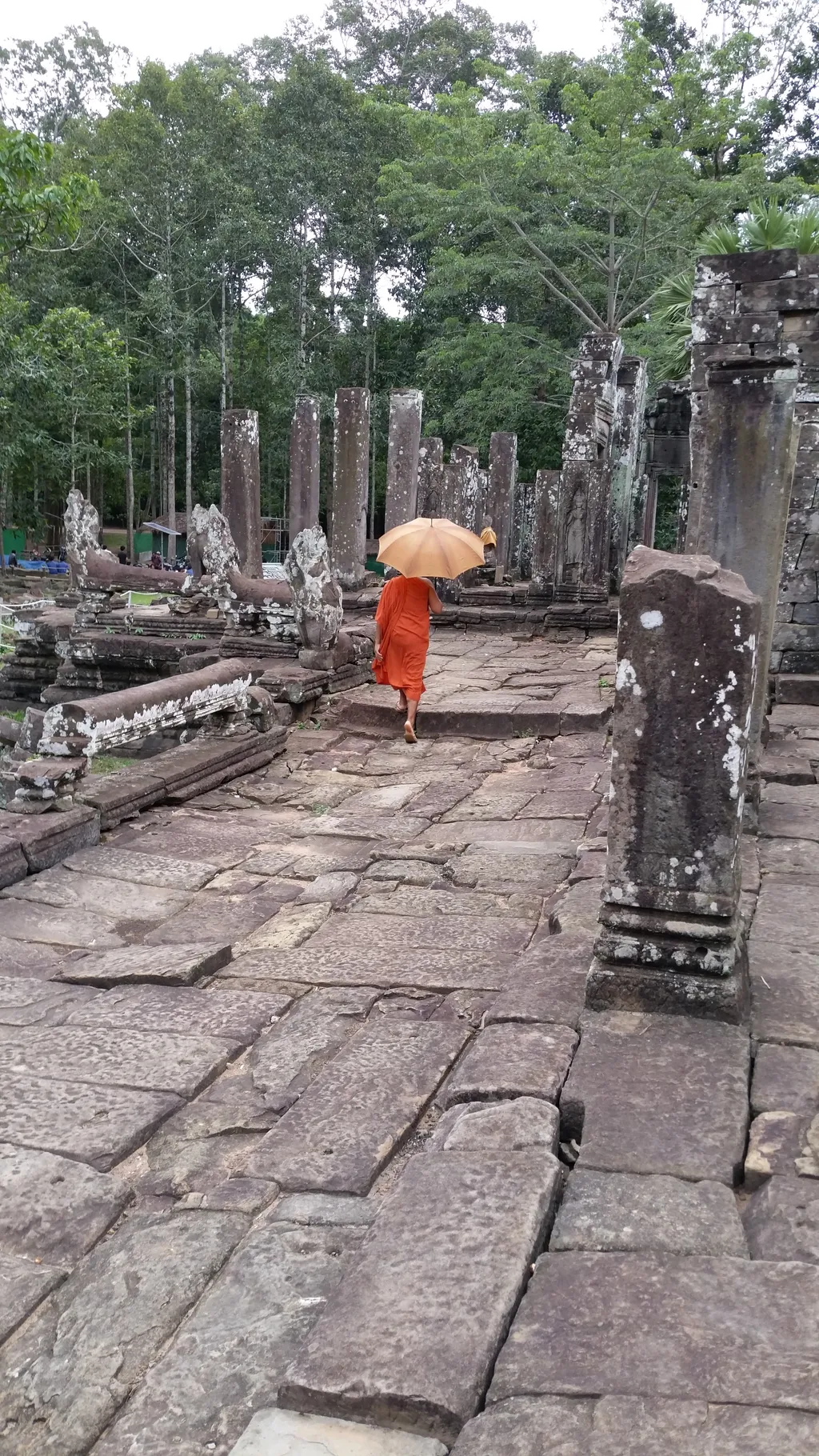 Cambodia - Angkor Wat - Walking Monk